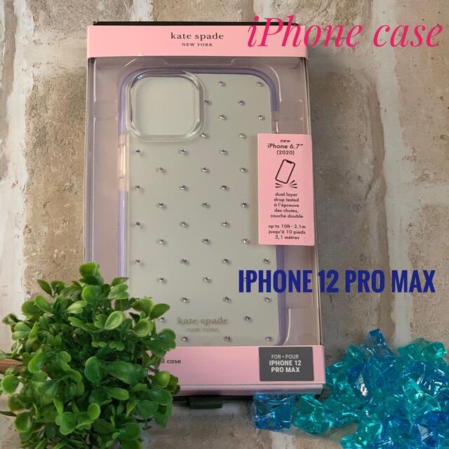 kate spade new york(ケイトスペードニューヨーク)のケイトスペード iPhone 12 PRO MAX ケース サラー・ピンドット スマホ/家電/カメラのスマホアクセサリー(iPhoneケース)の商品写真