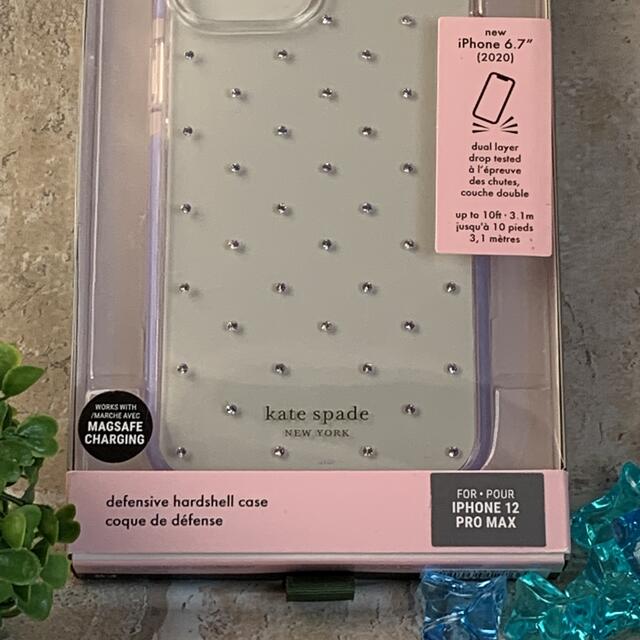 kate spade new york(ケイトスペードニューヨーク)のケイトスペード iPhone 12 PRO MAX ケース サラー・ピンドット スマホ/家電/カメラのスマホアクセサリー(iPhoneケース)の商品写真