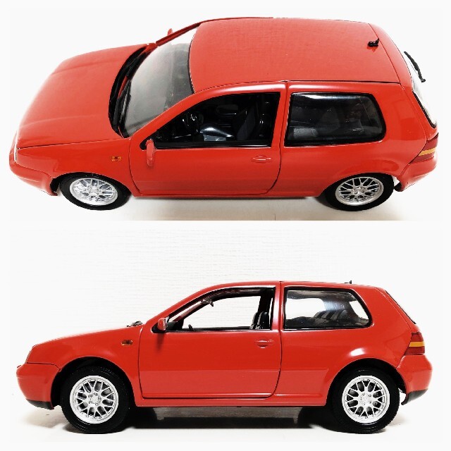 ローライダ Volkswagen 赤 1/18の通販 by Cadi's shop｜フォルクスワーゲンならラクマ - Revellレベル/VWフォルクスワーゲン Golfゴルフ GTI ガラスケー