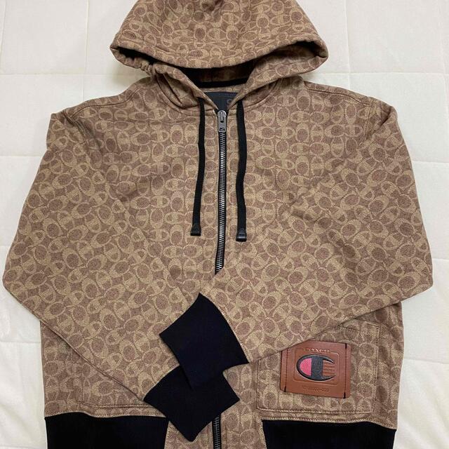 完売品!COACH X CHAMPION シグネチャー フルジップ フーディー - www