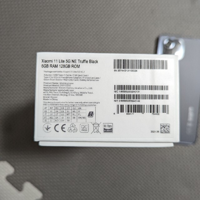 Xiaomi 11 lite 5G NE ブラック使用期間1週間 2