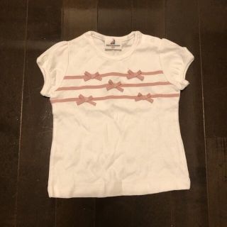 ペアレンツドリーム(Parents Dream)の☆未使用☆parents dream リボンTシャツ90(Tシャツ/カットソー)