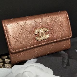 シャネル(CHANEL)の【専用】シャネル　名刺入れ　カードケース　マトラッセブロンズ　カッパーブロンズ(名刺入れ/定期入れ)