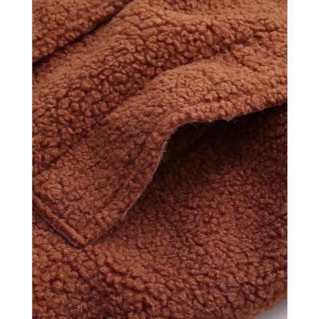 ZARA - 🍁11月新作🍠6822◇レンガ色 ボア ロングコートの通販 by