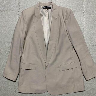 ザラ(ZARA)のZARA ベージュ ジャケット Lサイズ(テーラードジャケット)