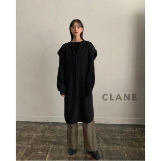 CLANE完売カラー✽HENRY NECK KNIT LONG VEST(ニット/セーター)