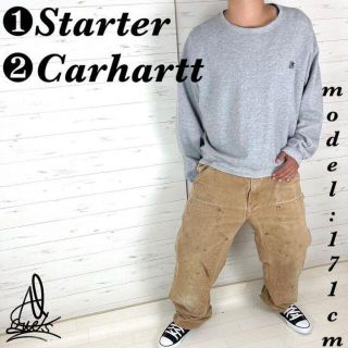 カーハート(carhartt)の《コーデ売り》Carhartt Starter L☆刺繍　パッチワーク　パンツ(ワークパンツ/カーゴパンツ)