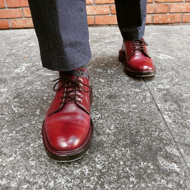 Trickers(トリッカーズ)の【つっけんどん様】 TRICKER'S Robert コードバン バーガンディ メンズの靴/シューズ(ドレス/ビジネス)の商品写真