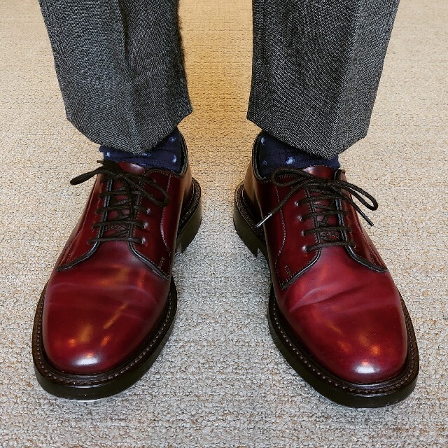 Trickers(トリッカーズ)の【つっけんどん様】 TRICKER'S Robert コードバン バーガンディ メンズの靴/シューズ(ドレス/ビジネス)の商品写真