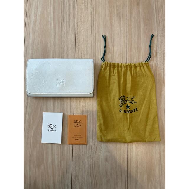 IL BISONTE ロングウォレット 長財布 白 ホワイト 美品 【最新入荷