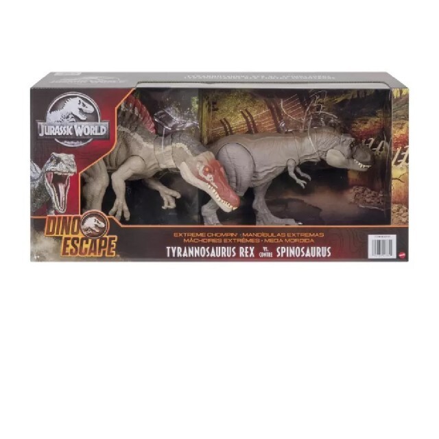 ジュラシックワールド　スピノサウルス　Tレックス エンタメ/ホビーのおもちゃ/ぬいぐるみ(キャラクターグッズ)の商品写真