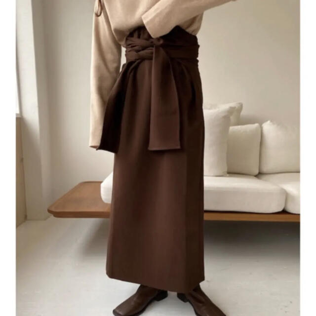 Kastane(カスタネ)のlawgy wrap skirt レディースのスカート(ロングスカート)の商品写真