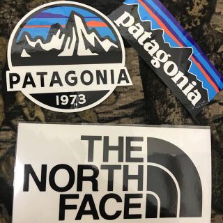 パタゴニア(patagonia)の★補強あり★新品未使用　ノースフェイス&パタゴニア　切り文字　黒&スコープ&P6(その他)