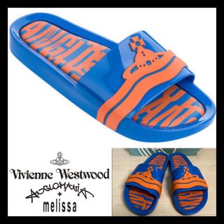 ヴィヴィアンウエストウッド(Vivienne Westwood)の値下げ★激レア★新品未使用 vivienne x melissa ロゴサンダル(サンダル)