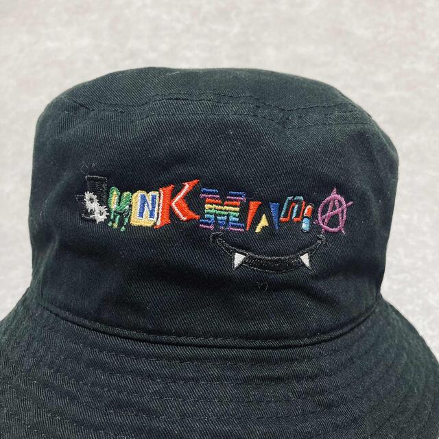 JUNK MANIA ジャンク マニア 刺繍 バケット ハット 帽子 ブラック メンズの帽子(ハット)の商品写真