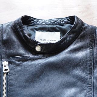 美品【フリークストア】シープレザーシングルライダース ジャケットS