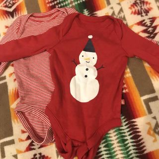 ベビーギャップ(babyGAP)のベイビーギャップ　クリスマスロンパース(ロンパース)