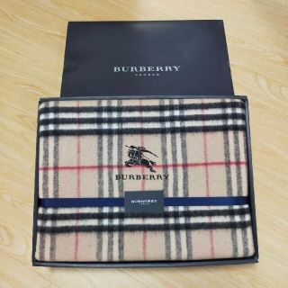 バーバリー(BURBERRY)のバーバリー ウール 100% 毛布 ノバチェック 140×200㎝ BURBE(毛布)