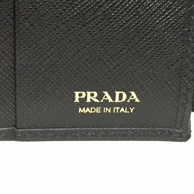 PRADA(プラダ)のPRADA(プラダ) 2つ折り財布 - 黒 レザー レディースのファッション小物(財布)の商品写真