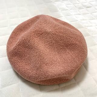 新品 未使用品 ベレー帽 ピンク(ハンチング/ベレー帽)