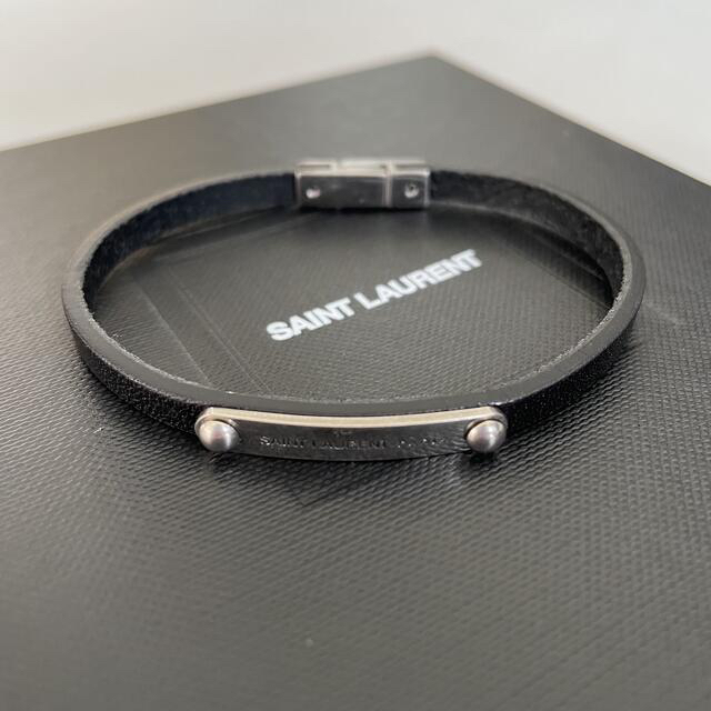 Saint Laurent(サンローラン)のサンローラン　レザーブレスレット メンズのアクセサリー(ブレスレット)の商品写真