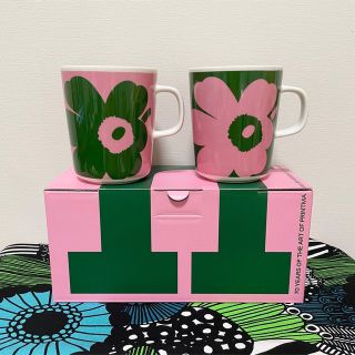 マリメッコ(marimekko)のmarimekkoマリメッコ 70周年記念JuhlaUnikkoマグカップセット(グラス/カップ)