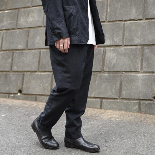COMOLI コモリ ウール2タックパンツ チャコール Size2 豪奢な