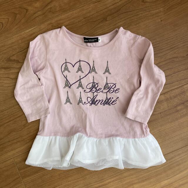 BeBe(ベベ)のBeBe Tシャツ　90cm キッズ/ベビー/マタニティのキッズ服女の子用(90cm~)(Tシャツ/カットソー)の商品写真