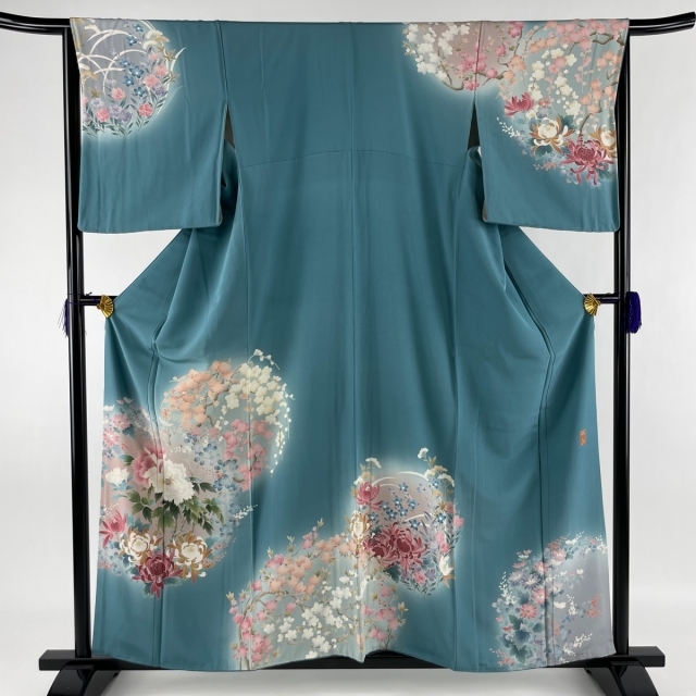 堅実な究極の 訪問着 名品 【中古】 正絹 裄丈65.5cm 身丈160cm 着物 ...