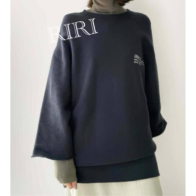 L'Appartement DEUXIEME CLASSE(アパルトモンドゥーズィエムクラス)の【Americana/アメリカーナ】Halfsleeve Logo Sweat レディースのトップス(カットソー(長袖/七分))の商品写真