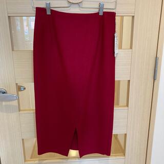 生地よい綺麗な赤いスカート　ZARA アズール　マウジー好きな方(ロングスカート)