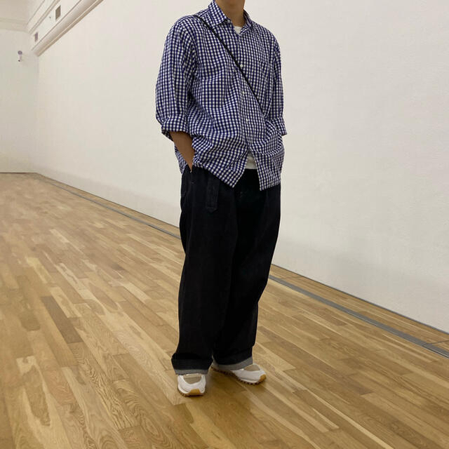 COMOLI - comoli 17ss ギンガムチェックシャツの通販 by sss COMOLI - comoli 17ss ギンガムチェックシャツの通販 by sss