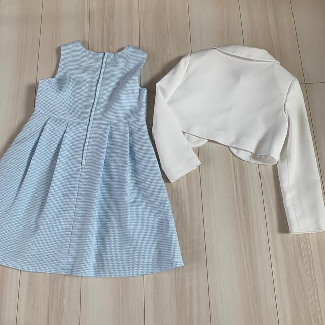 しまむら(シマムラ)のhk様専用♡ワンピーススーツ120 キッズ/ベビー/マタニティのキッズ服女の子用(90cm~)(ドレス/フォーマル)の商品写真