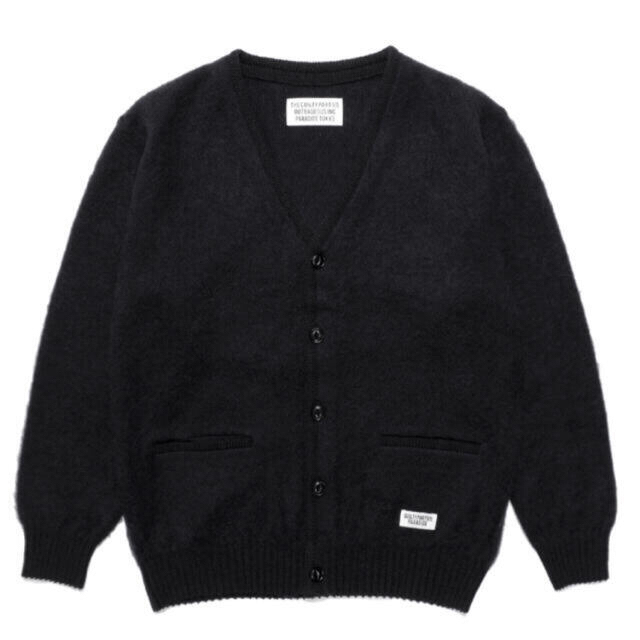 ブラックサイズ21AW WACKO MARIA MOHAIR KNIT CARDIGAN