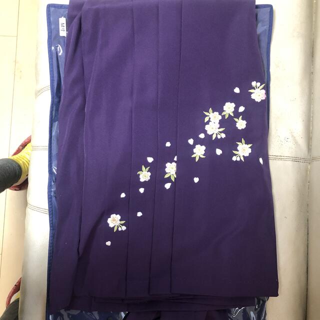 袴　はかま　卒業式　振袖　紫　着物　M寸