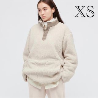 ユニクロ(UNIQLO)のフリースオーバーサイズプルオーバー　XS(ブルゾン)