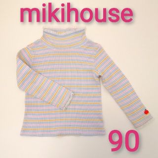 ミキハウス(mikihouse)の★ミキハウス★ ハイネック長袖  秋、冬、春先 90cm 女の子(Tシャツ/カットソー)