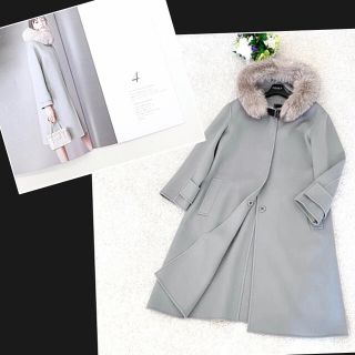 フォクシー(FOXEY) ブルー ロングコート(レディース)の通販 31点 フォクシー(FOXEY) ブルー ロングコート(レディース)の通販 31点