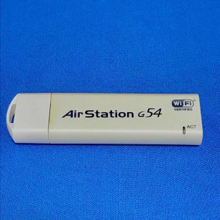 バッファロー(Buffalo)のUSBタイプ 無線LANアダプタ AirStation WLI-U2-KG54(PC周辺機器)