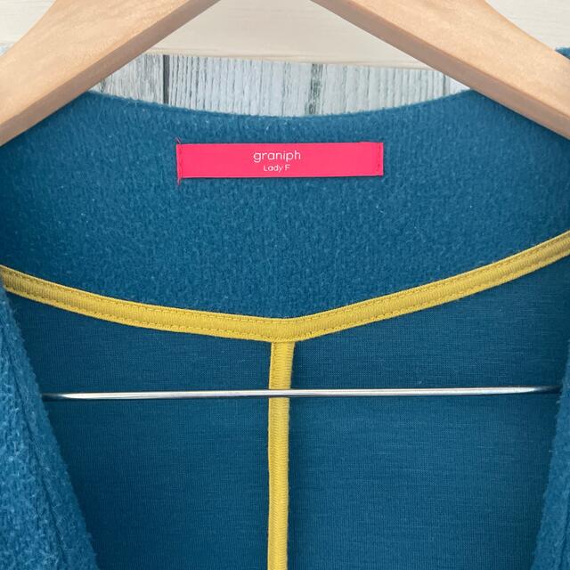 Graniph(グラニフ)のグラニフ  ニットコート　F レディースのジャケット/アウター(ニットコート)の商品写真