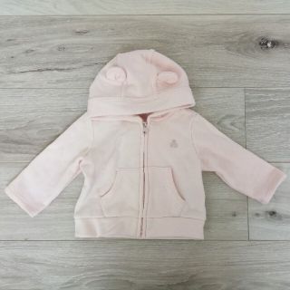 ベビーギャップ(babyGAP)の【美品】babygap 3-6m くま耳パーカー(カーディガン/ボレロ)