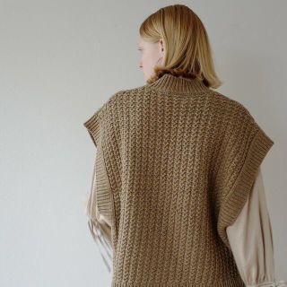 　CLANE 20AW ニットベスト　CABLE KNIT VEST(ベスト/ジレ)