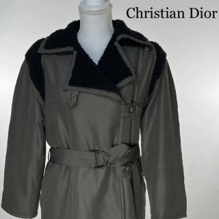 クリスチャンディオール(Christian Dior)のC1 Christian Dior 内ボア　ジャケット　ベルト付き　ダブル　防寒(ブルゾン)