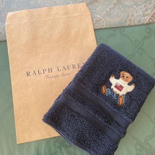 ポロラルフローレン(POLO RALPH LAUREN)のラルフローレン　ベア　セーター　フェイス　ウォッシュ　タオル シールタグ付き(タオル/バス用品)