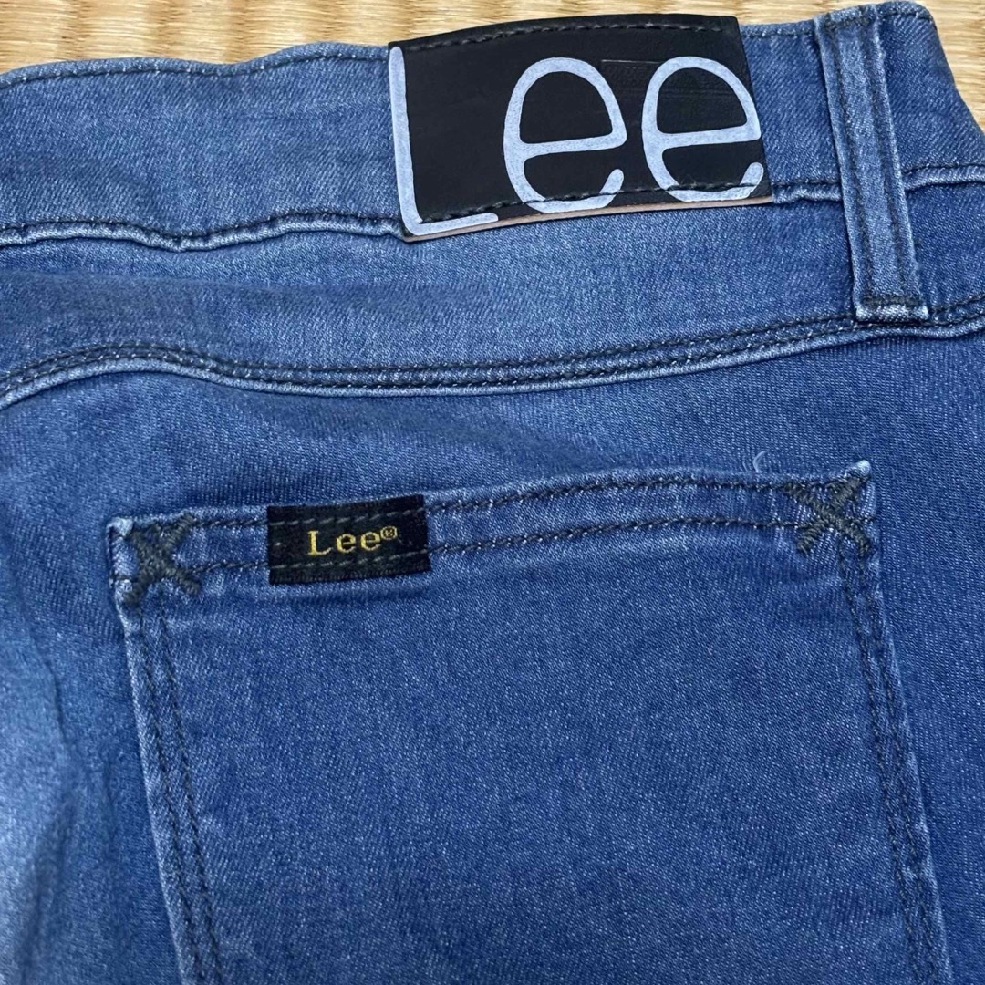 Lee(リー)のLEE 春夏 デニム S スキニー ブルー 裾直し済み 美品 送料込 レディースのパンツ(デニム/ジーンズ)の商品写真