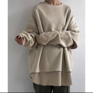 トゥデイフル(TODAYFUL)のtodayful layered cotton sweat(トレーナー/スウェット)