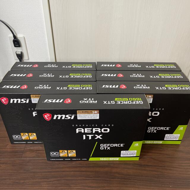 6GBメモリ規格【新品未開封】MSI GTX 1660 SUPER AERO 7台セット