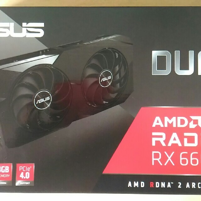 ASUS(エイスース)のASUS Dual-RX6600-8G Radeon RX6600 スマホ/家電/カメラのPC/タブレット(PCパーツ)の商品写真