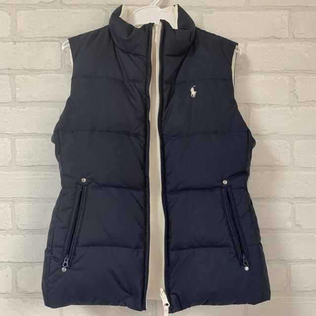 POLO RALPH LAUREN(ポロラルフローレン)のラルフローレン　リバーシブルダウンベスト　140 キッズ/ベビー/マタニティのキッズ服女の子用(90cm~)(ジャケット/上着)の商品写真