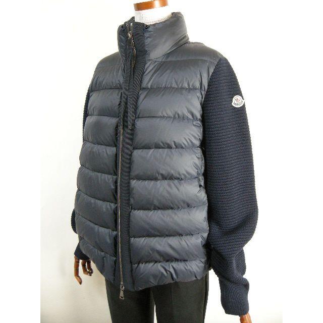 サイズL■モンクレール■新品本物■ニット切替ダウンジャケット■レディース